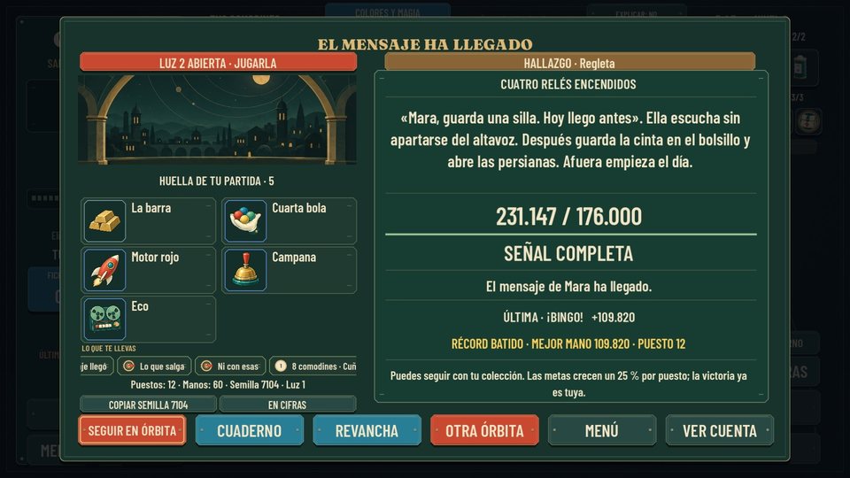 Pantalla de victoria: El mensaje ha llegado, 231.147 de 176.000.